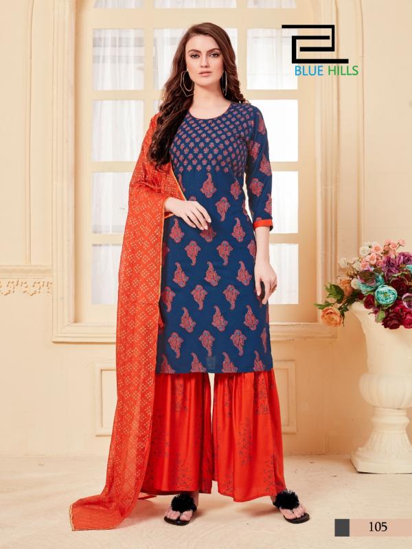 Bluehills-Zoya-Rayon-Kurti-With-Bottom-And-Dupatta